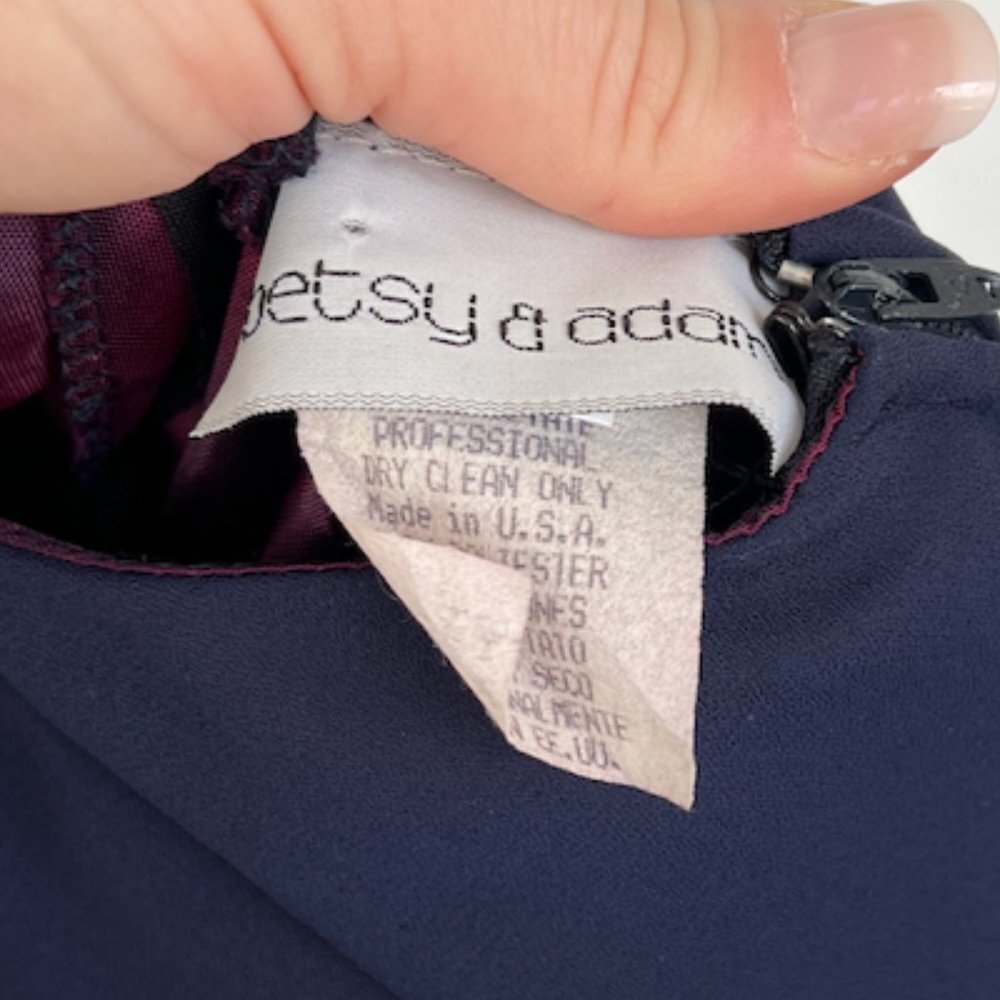 Vintage Navy Gown - Picture 12 of 16